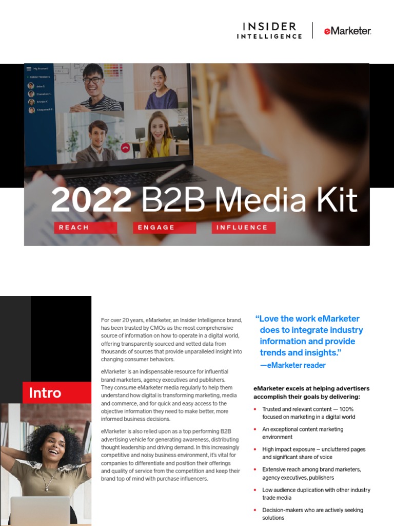 MediaKit - 2022 (Emarketer) | PDF | Marketing | Brand