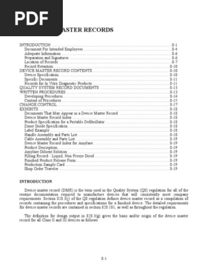 Device Master Records