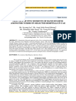 Practice of Five Moments of Hand Hygiene Amongthe Nurses in Selected Hospitals in Uae