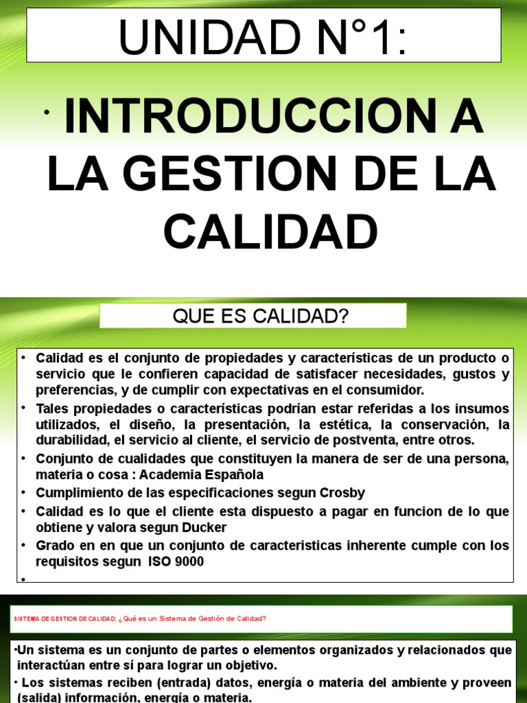 Gestion de Calidad | PDF | Calidad (comercial) | Gestión de la calidad