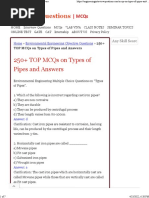 250+ TOP MCQs on Types of Pipes and Answers