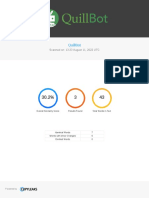 Quillbot: Scanned On: 13:23 August 11, 2022 Utc