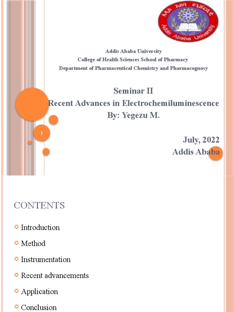 Advances in Electrochemiluminescence | PDF | Redox | Chemical Reactions