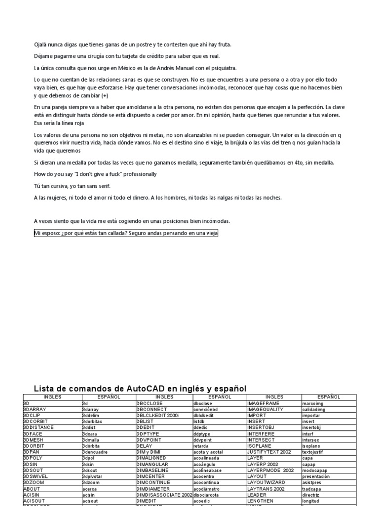 Comandos Autocad | PDF