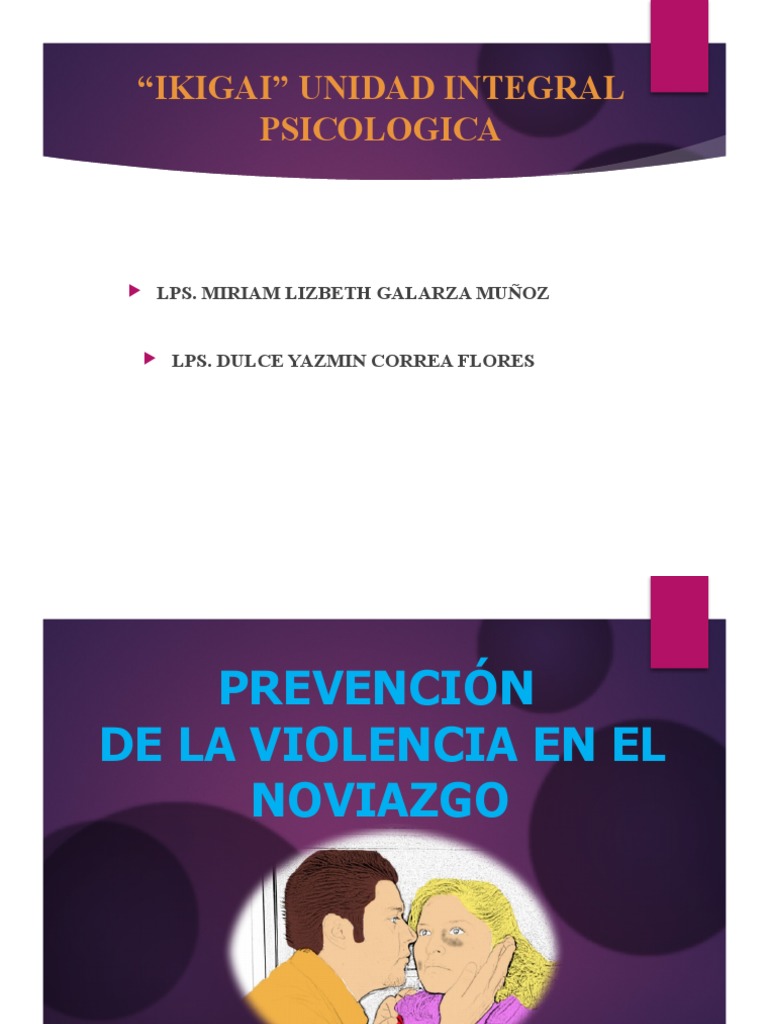 Prevencion de Violencia en El Noviazgo | PDF | Violencia | Psicología ...