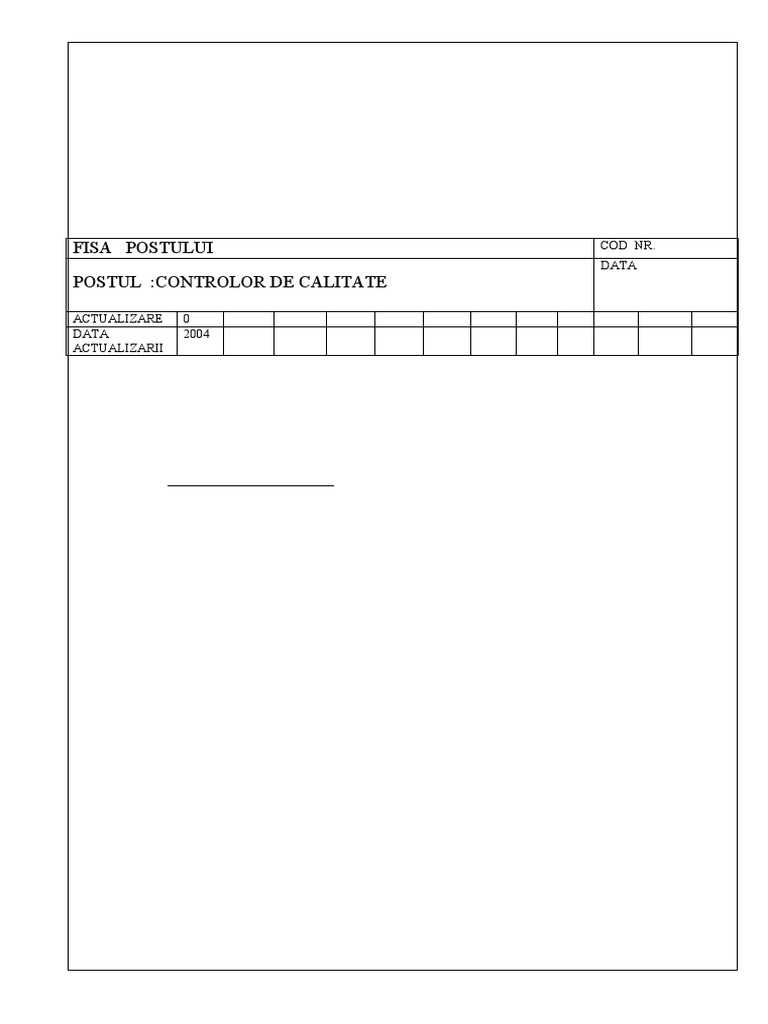 FISA POST Controlor | PDF