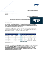 Oferta Mtto - SAP 2014 Alcaldia de Iribarren