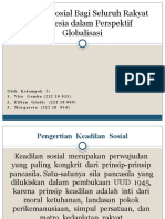 Keadilan Sosial Bagi Seluruh Rakyat Indonesia Dalam Perspektif Globalisasi