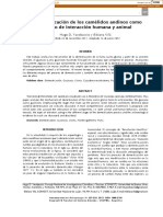 La Domesticación de Los Camélidos Andinos Como Proceso de Interacción Humana y Animal