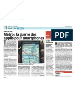 Guerre Des Applis Dans Le Métro - Le Parisien - 28 Juin 2011