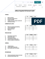 PDF Form Inspeksi k3 Rumah Sakit DL