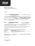 Psa Authorization Letter