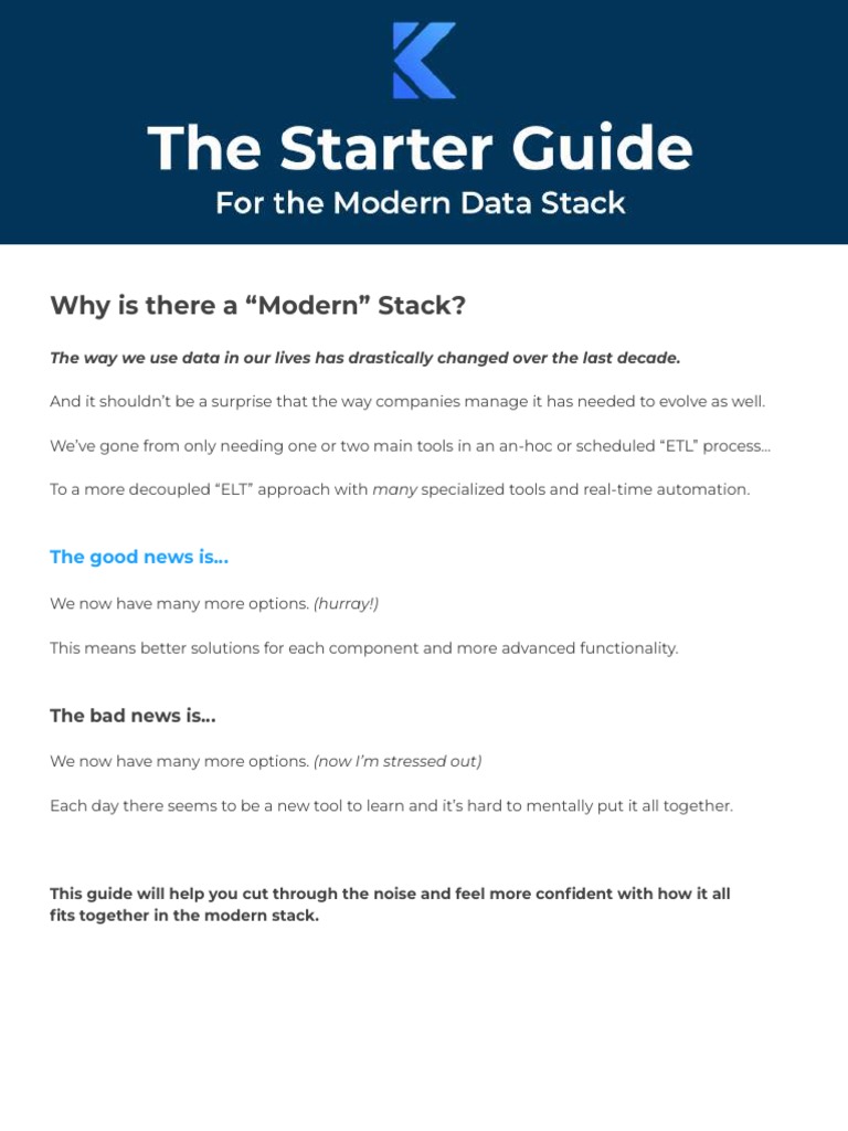 2wejuVA8RVy7LbK6nEbU The Starter Guide For The Modern Data Stack | PDF ...