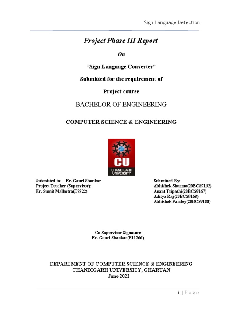 Sign Language To Text Converter | PDF | Speech Recognition | Sign Language