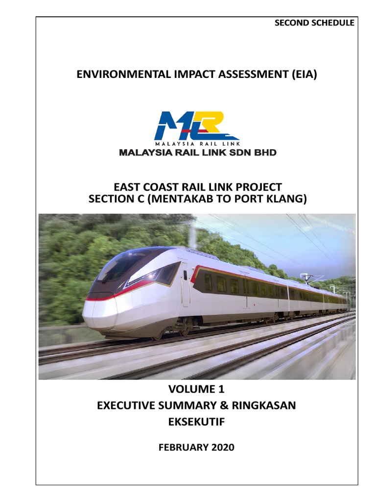 ECRL Section C Environmental Impact Assessment | PDF | Train | Rail ...