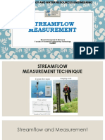 Streamflow Measurement Techniques