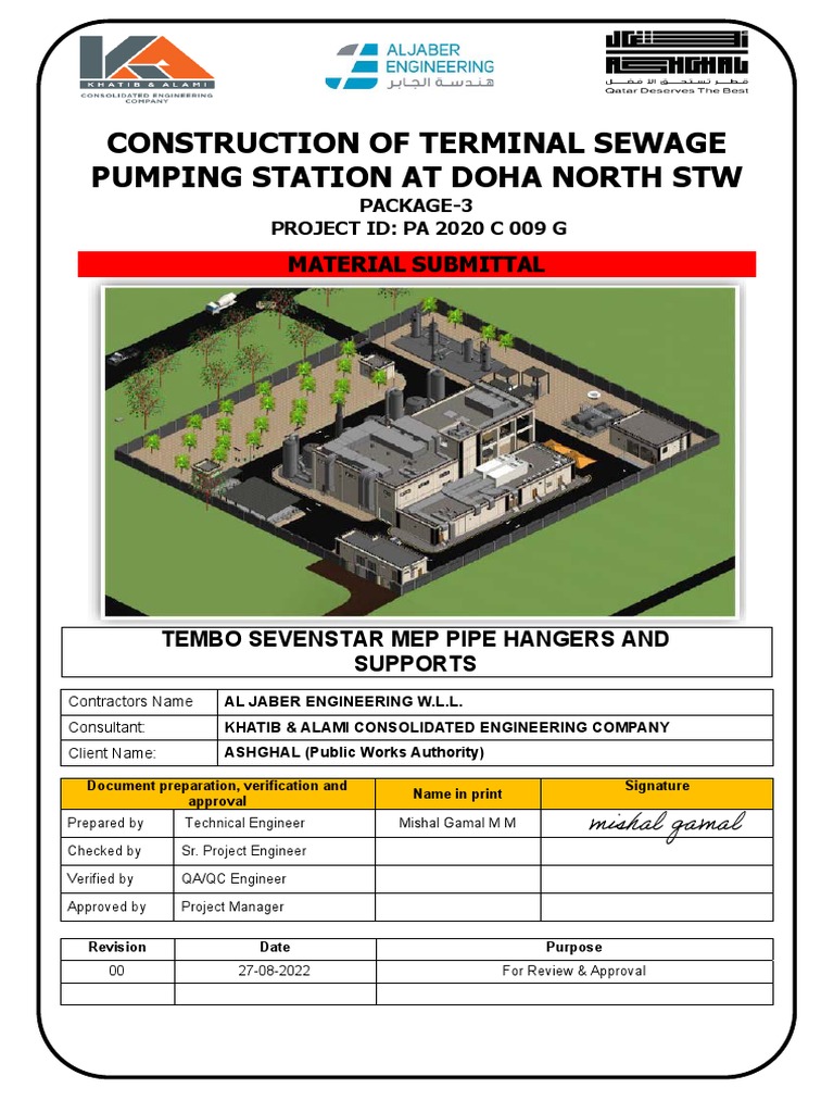 MEP Pipe Hangers and Supports Submittal | PDF | Pipe (Fluid Conveyance ...