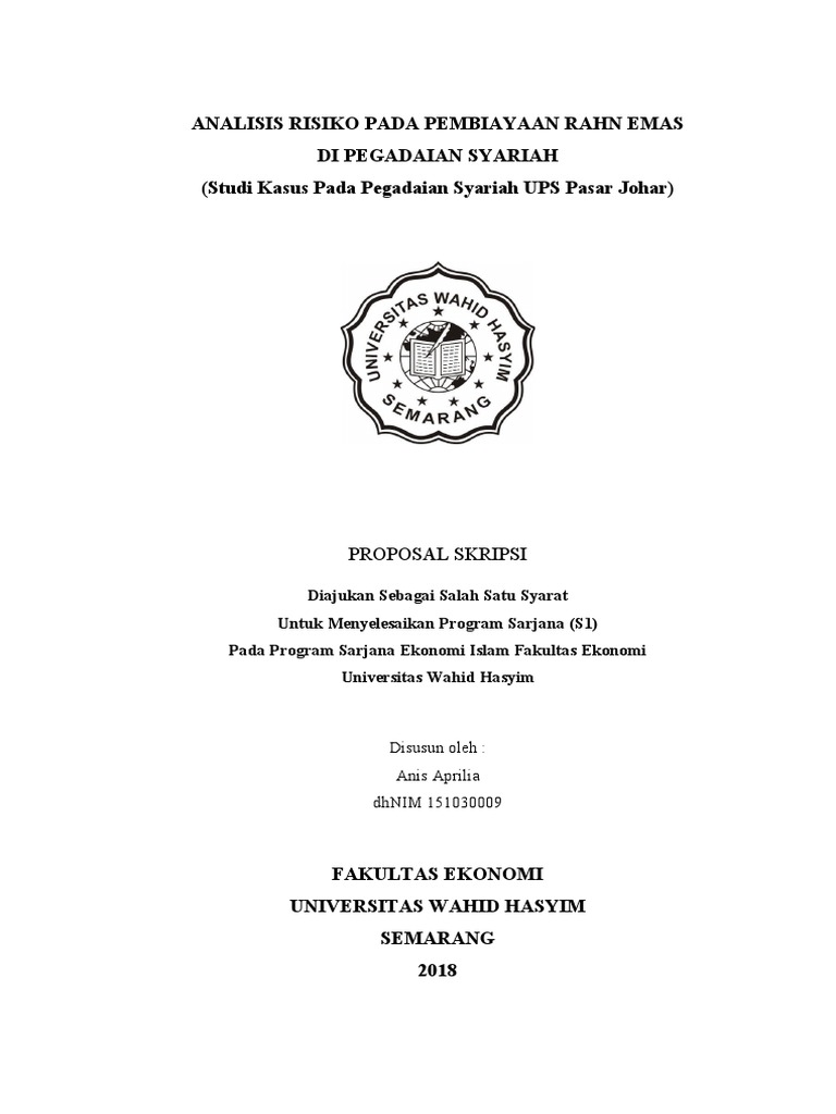 Risiko Rahn Emas di Pegadaian Syariah | PDF