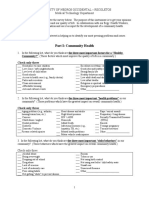 COMMUNITY PROF SURVEY FORM