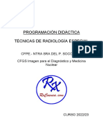 Programación Radiología Especial 2022-23