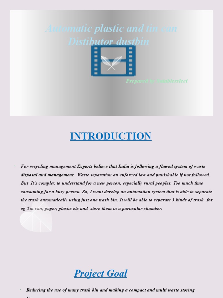 Smart Bin for Automatic Waste Segregation | PDF