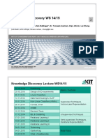 Knowledge Discovery Lecture Overview