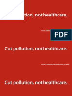 Pollution, Not Healthcare Pamphlet