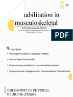 Rehabilitation in Musculoskeletal - Dr. Ibrahim Agung, SPKFR (K)