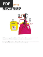 Survitec Donut Offshore Descent Device Datasheet