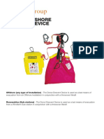 Donut Offshore Descent Device Evacuation Tool