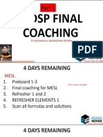 Mdsp Final Coaching