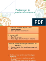 Pertemuan 2, Kimia Larutan