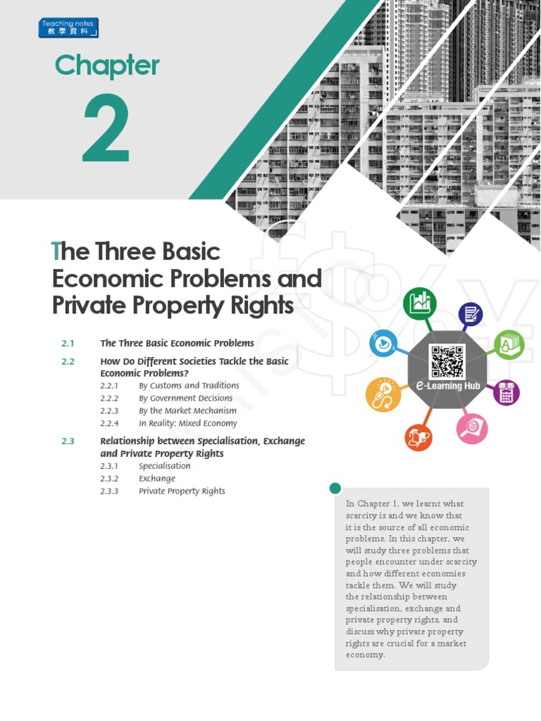 The Three Basic Economic Problems and Private Property Rights PDF