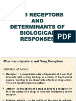 Pharmacology-DRUG RECEPTORS AND DETERMINANTS OF BIOLOGICAL RESPONSES