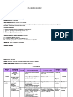 Proiect Didactic - Lectia de Integrare A Cnostintelor