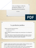 Teoría Sociológica Sobre La Profesión Jurídica y La