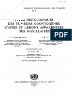 Types Histologiques Kystes Et Lésions Apparentées Des Maxillaires