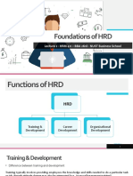 Foundations of HRD