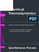 Chemical Thermodynamics