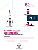 Pri 6 - Prueba Proceso Matemática - I.E. PAULO VI - CIRCA