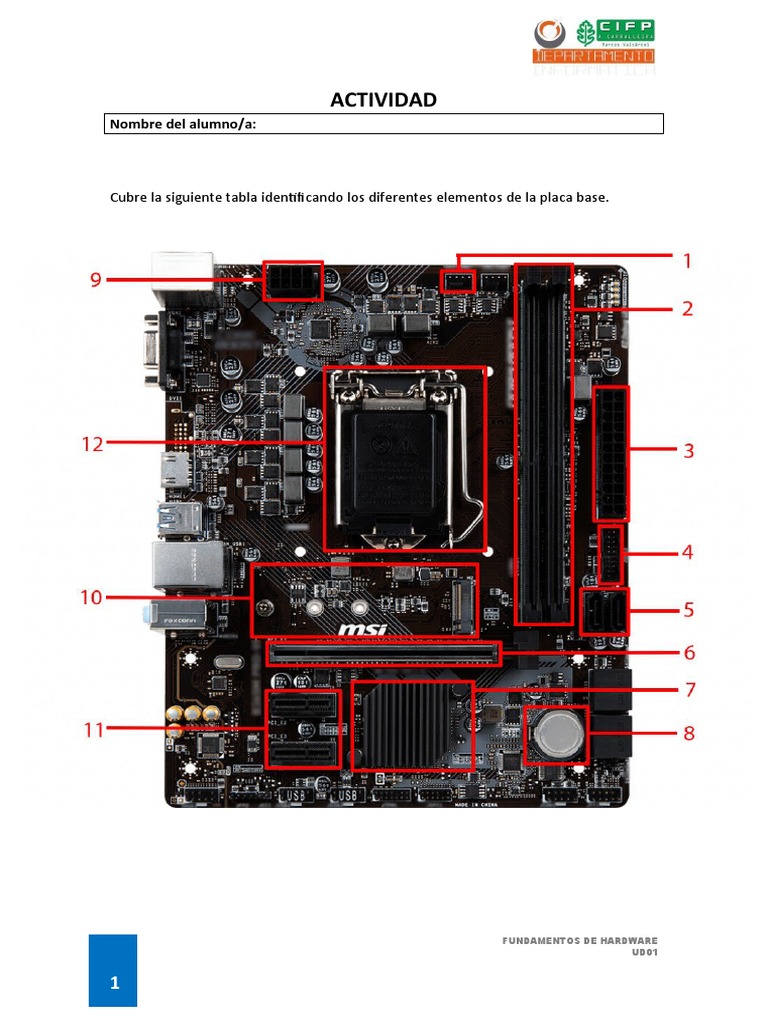 UD01-E15 Placas Base | PDF