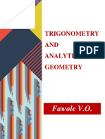 Trigonometry and Analytical Geometry Essentials