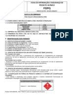 Ficha de Segurança para Gás de Solda RLX PRO