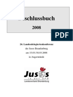 2008 LDK Beschlussbuch Jusos Brandenburg