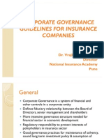 Corporate Governance Guidelines For Insurance Companies