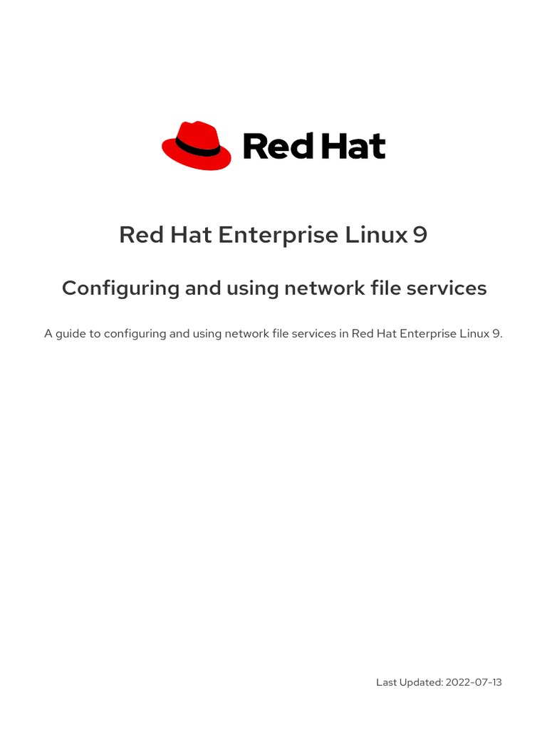 Rhel 9 0 configuring and using network file services pdf