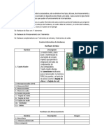 Cuadro Informativo Hardware