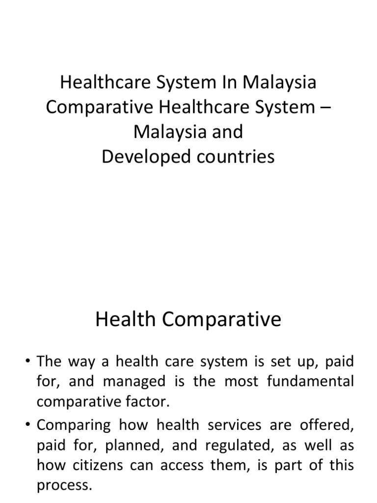 Comparative Healthcare Analysis | PDF | Health Care | Health System