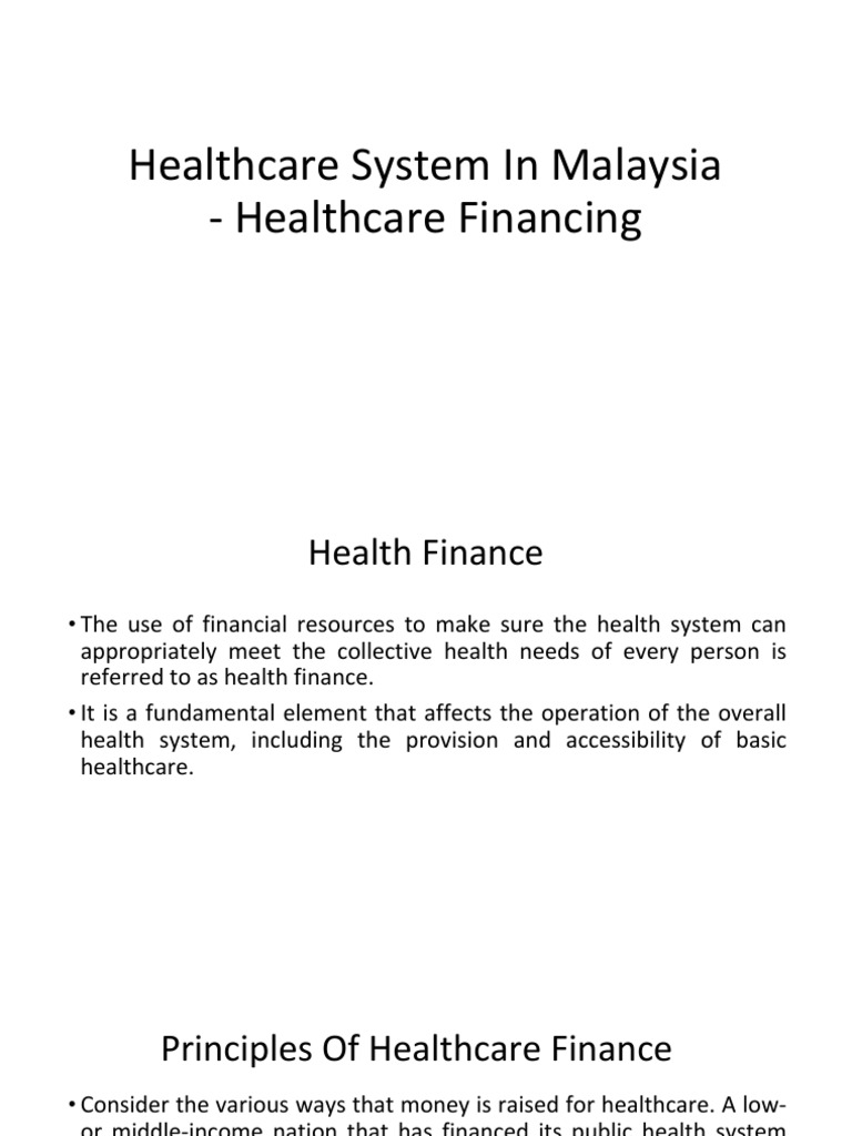 Healthcare Financing | PDF | Managed Care | Health System