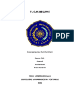 Tugas Resume: Prodi Sistem Informasi Universitas Muhammadiyah Pontianak 2021